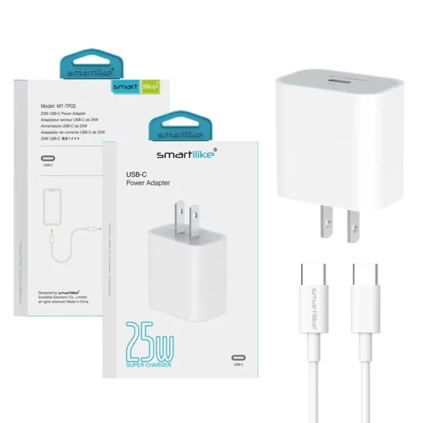 Cargador Smartlike MT-TP02 – Adaptador de Corriente USB-C 20W Power Delivery