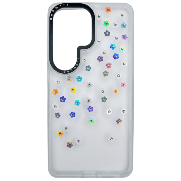 Case Be Smart! Crystal Flowers S26 Ultra